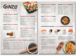 GINZA Restaurant - Menu