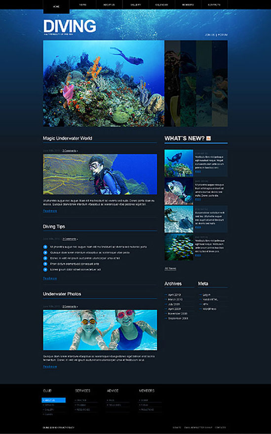 Diving Blog