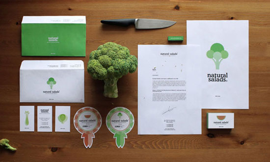 Natural Salads - Chartes graphiques d'entreprises originales